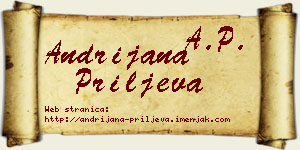 Andrijana Priljeva vizit kartica